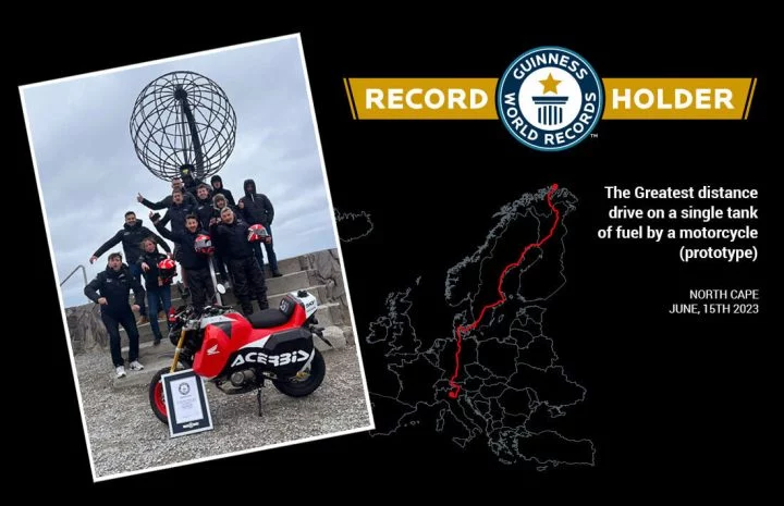 Record Moto 4183 Km Guinness