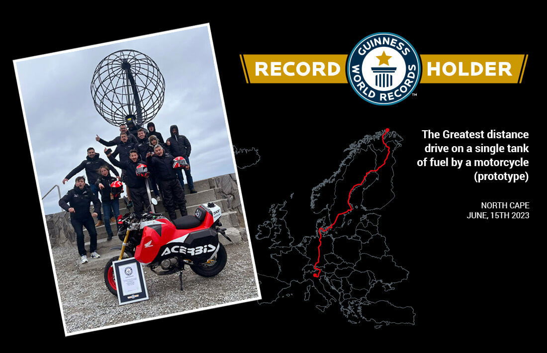 Record Moto 4183 Km Guinness