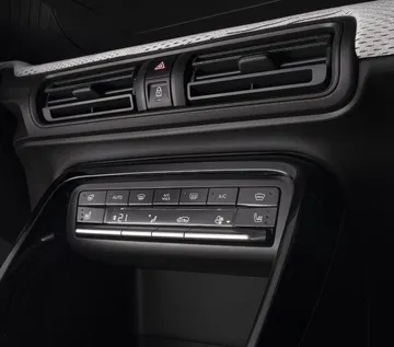 Vista del sistema de aire acondicionado y su panel de control en Citroën C3.