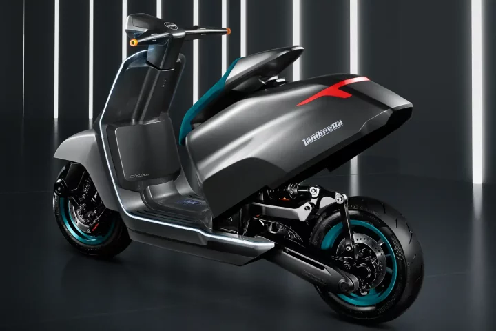 This Is The Futuristic New Lambretta Elettra, The Electric Motorcycle With Tesla Cybertruck Air Coming Next Year