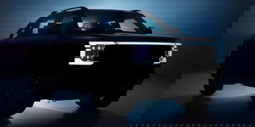 Vista previa del BYD Shark mostrando su perfil delantero y diseño de iluminación