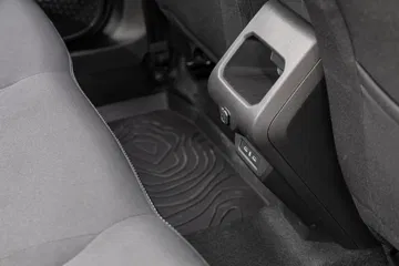 Vista cercana de la consola central del Dacia Duster, enfocando detalles y acabados.