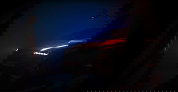 Visión artística del Nissan Qashqai 2024 mostrando líneas y luces delanteras.