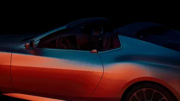 Visión lateral del BMW Concept Skytop, destacando su línea y diseño moderno.