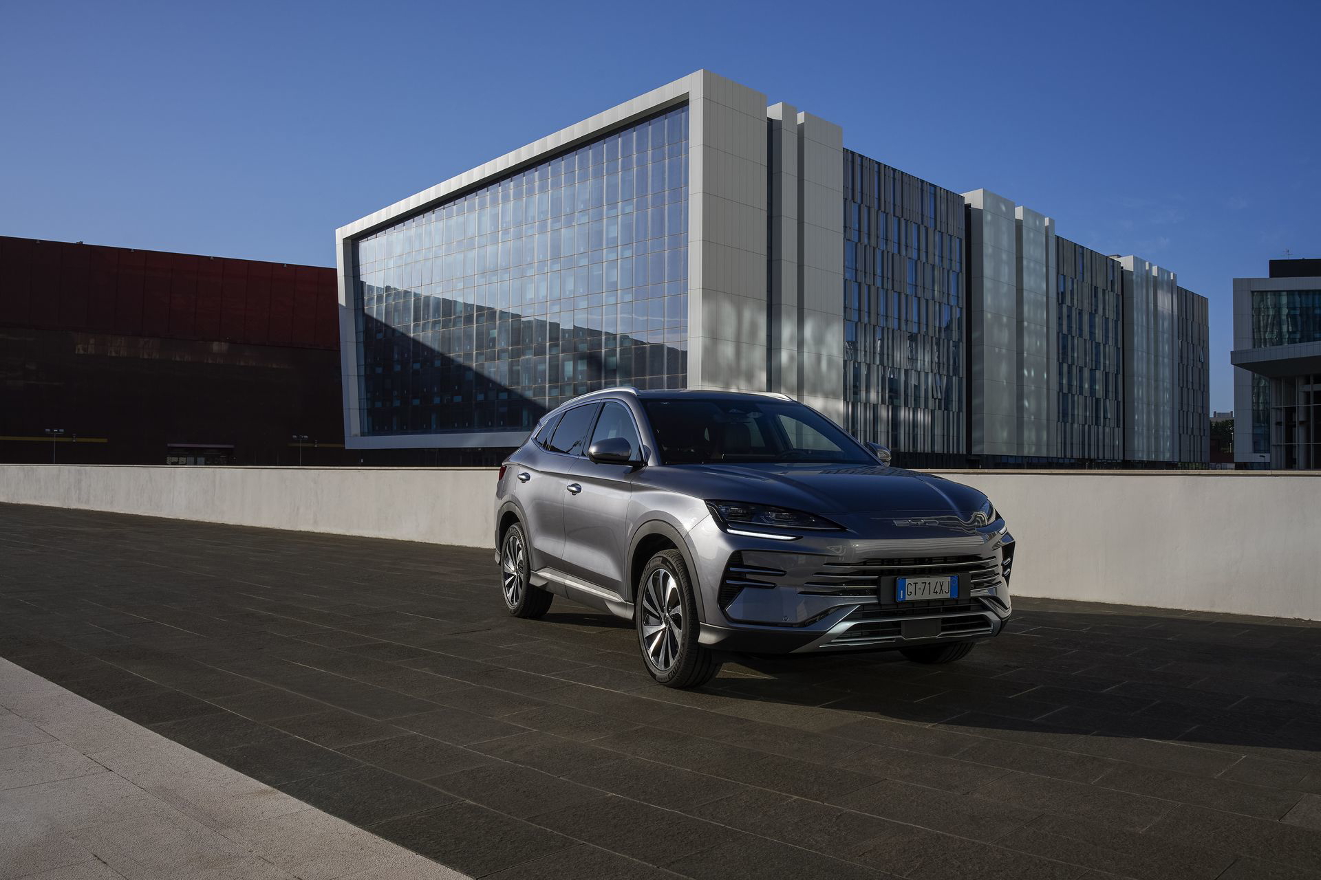 Vanguardista SUV eléctrico BYD Seal perfilando futuro movilidad sostenible