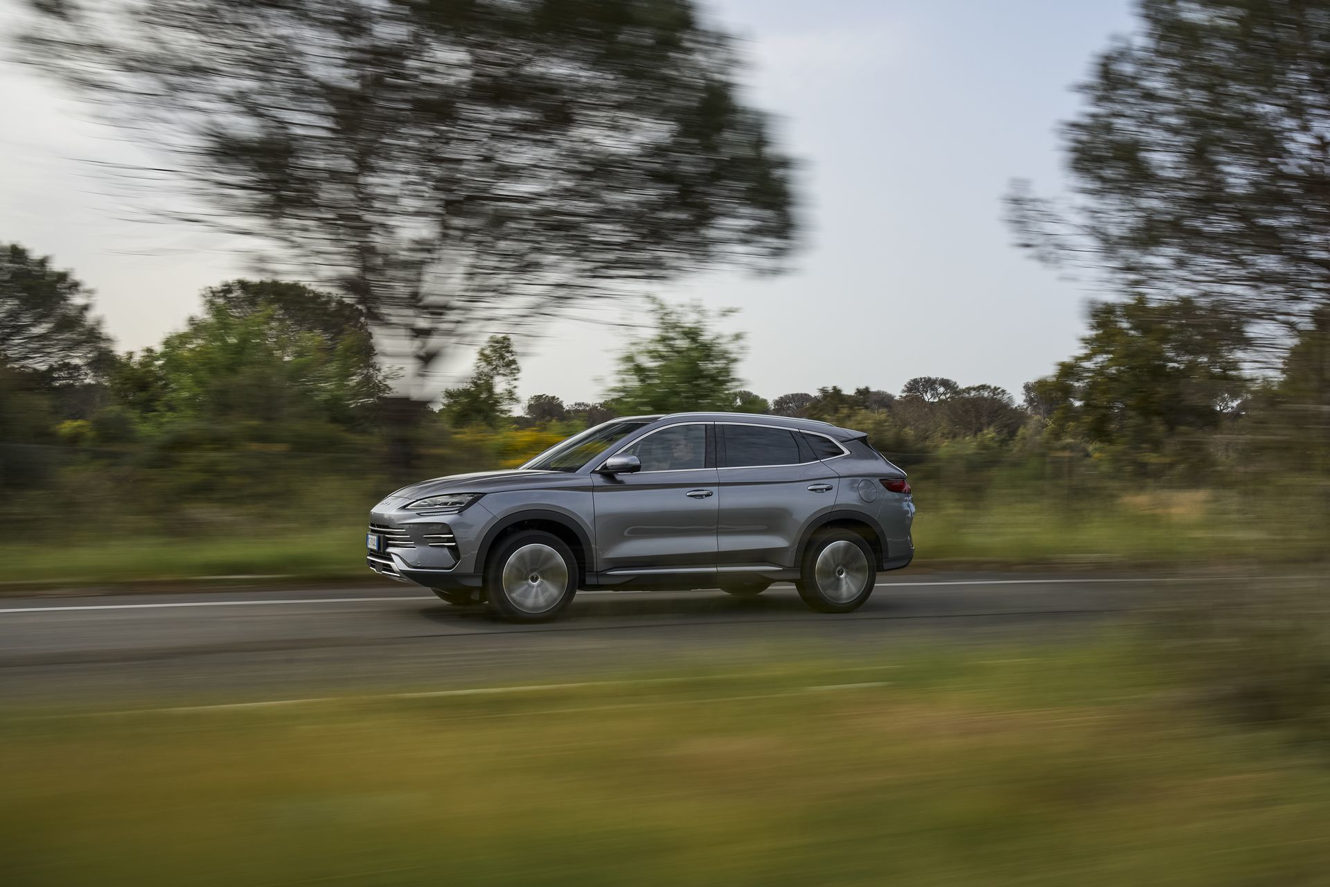 Dinámica lateral del BYD Seal en movimiento