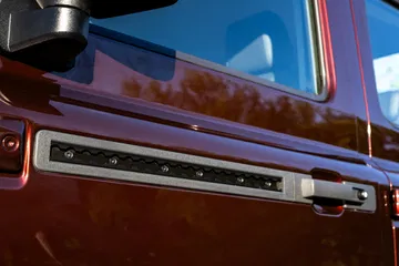 Vista cercana de los acabados interiores del Ineos Grenadier.