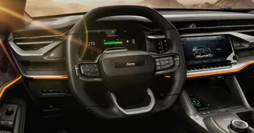 Cabina del Wagoneer S Trailhawk Concept, fusionando lujo y tecnología.