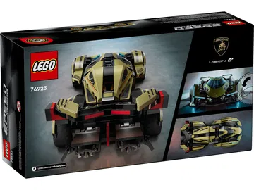 Réplica de LEGO Vision Gran Turismo, diseño aerodinámico con colores impactantes.