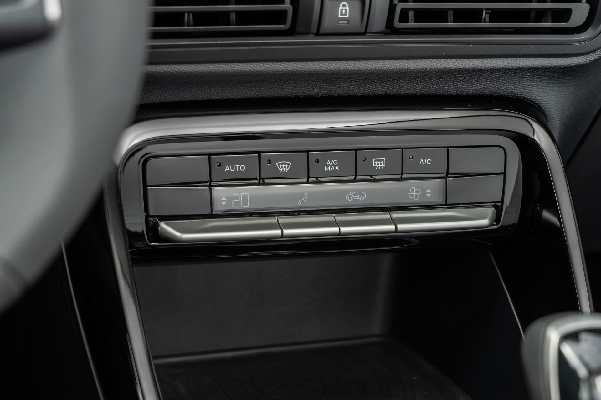 Sistema de climatización del Citroën C3 con diseño minimalista.