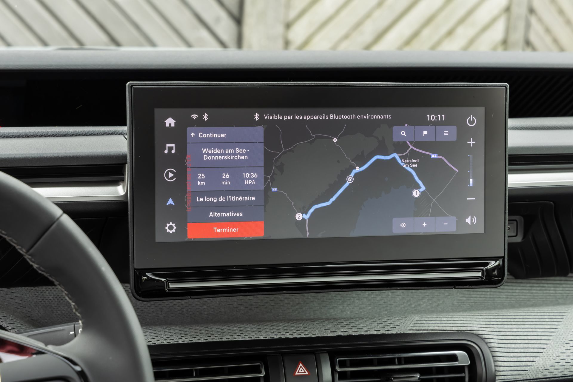 Pantalla de instrumentación moderna y funcional del Citroën C3 2024.