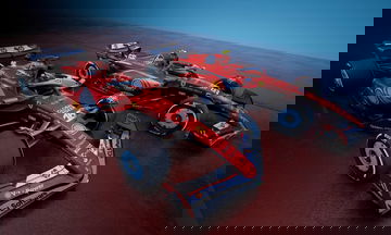 Vistazo a la innovadora librea azul de Scuderia Ferrari para el GP de Miami.