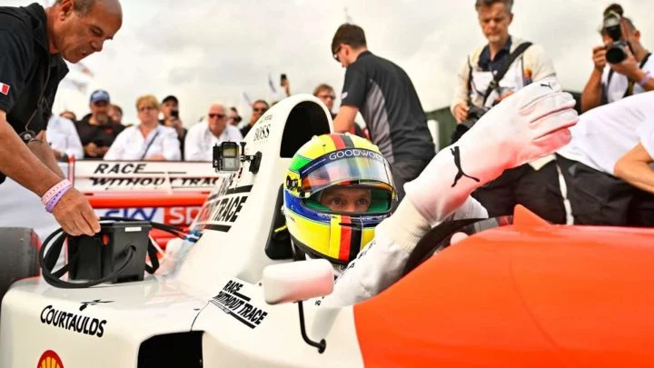 Sebastian Vettel en un McLaren histórico en el Festival de Velocidad