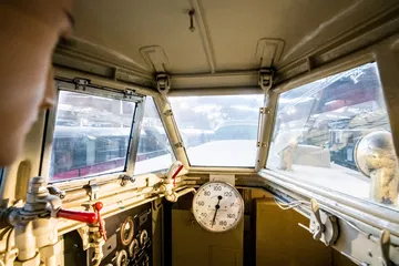 Cabina del Autorail Bugatti que revolucionó el transporte ferroviario en 1933