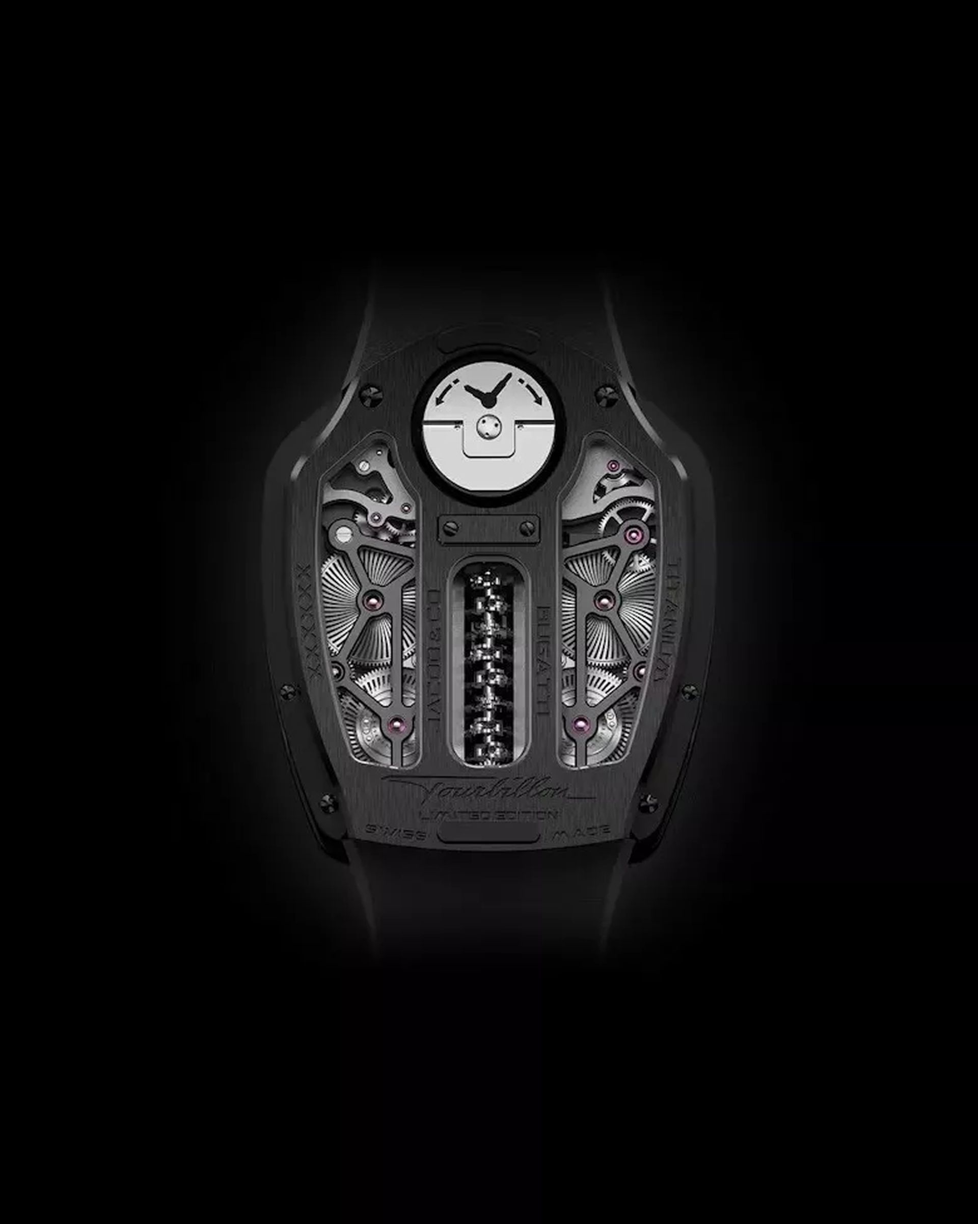 Exclusivo reloj Bugatti Tourbillon inspirado en el motor V16.