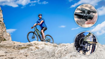 Ebike SUV Cecotec en entorno natural mostrando su perfil y ruedas de 29