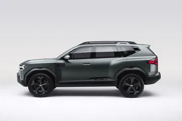 Vista lateral del Dacia Bigster Concept que anticipa líneas del diseño futuro.