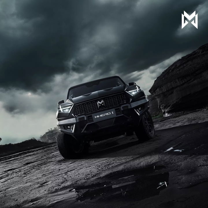 Monstruosa presencia del Dongfeng M-HERO, imponente en terrenos extremos.