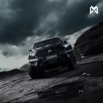 Monstruosa presencia del Dongfeng M-HERO, imponente en terrenos extremos.