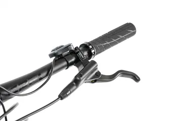 Vista detallada de los mandos y el manillar de la ebike Levit-Muan-MX.