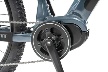 Vista detallada del motor central de la eBike Levit Muan MX con gran autonomía.