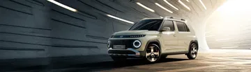 El Hyundai Inster 2024 muestra su línea lateral preparada para la aventura.