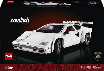 LEGO presenta el icónico Lamborghini Countach en versión de 1.506 piezas, un deleite para aficionados.