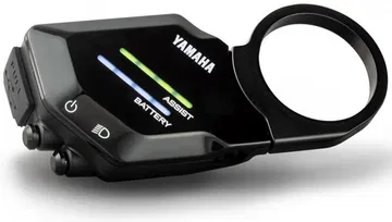 Vista del mando de una ebike Haibike AllMtn con motor Yamaha.