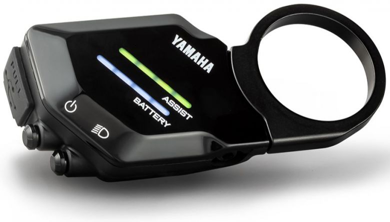 Vista del mando de una ebike Haibike AllMtn con motor Yamaha.