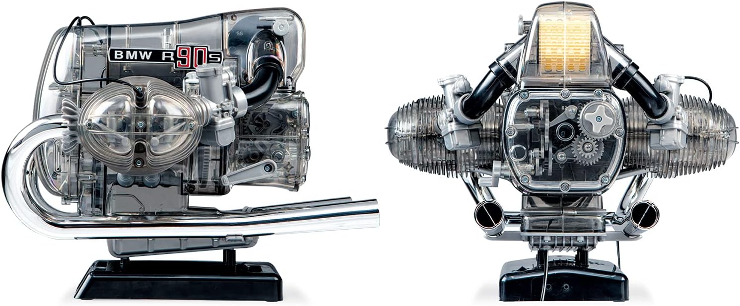 Réplica a escala del icónico motor bóxer de la BMW R 90 S.