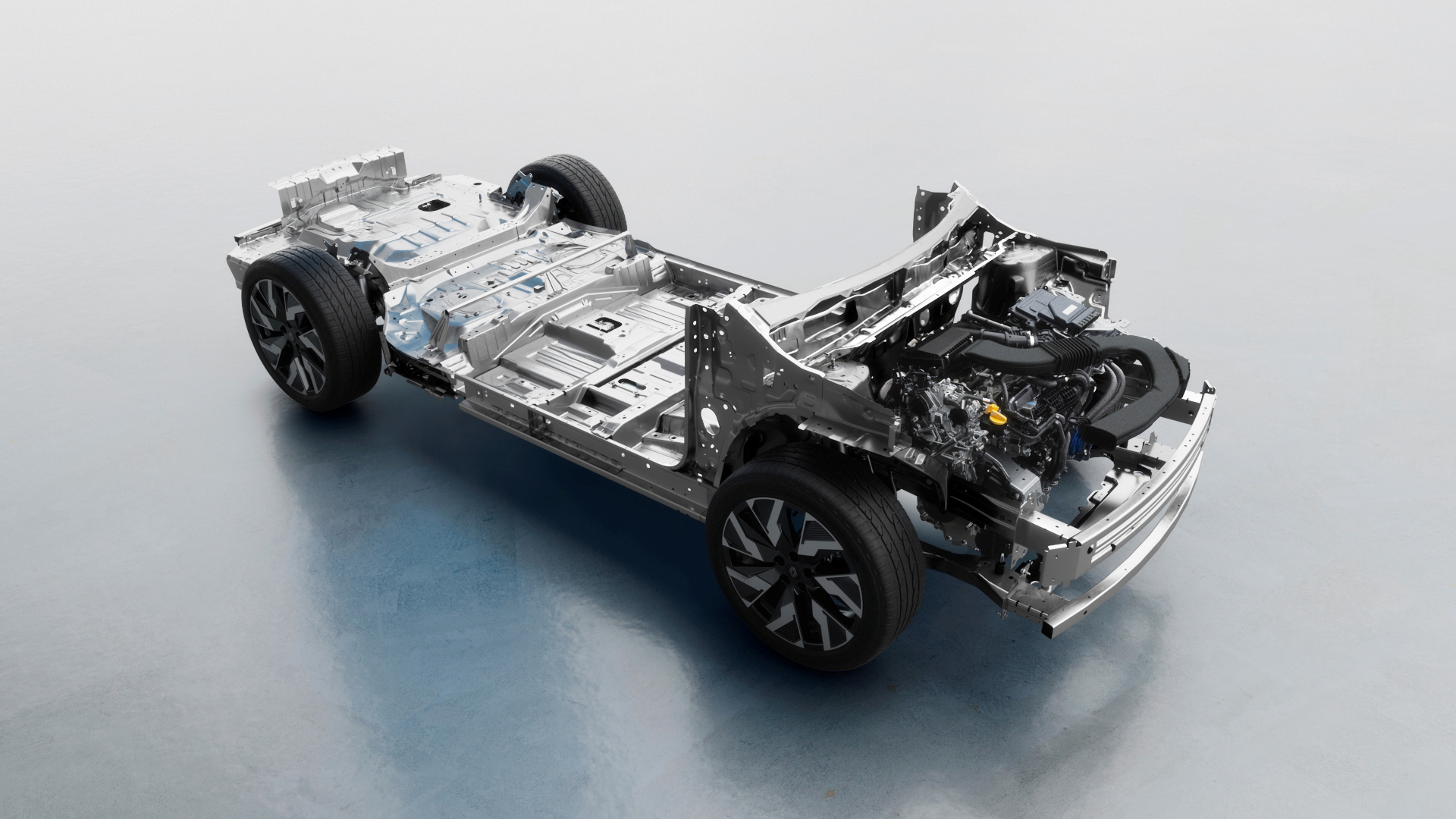 Vista lateral muestra las líneas de diseño del Renault Rafale 2024.