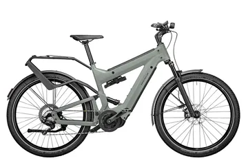 Vista lateral de la ebike Riese & Muller Superdelite GT, combina lujo y diseño.