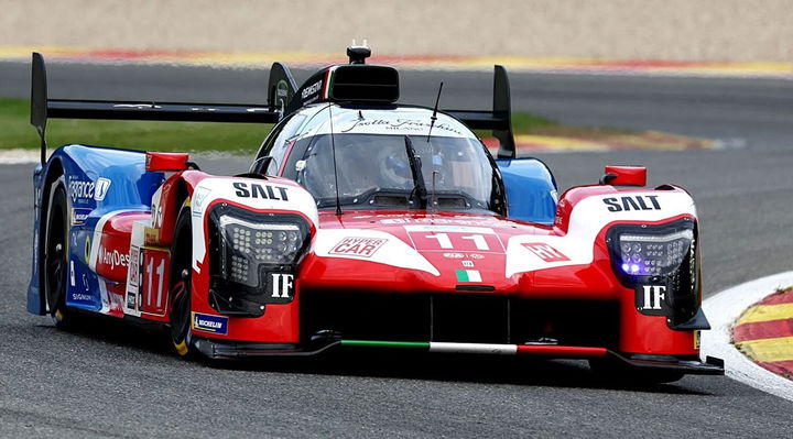 Vista dinámica del Isotta Fraschini Tipo C en competición WEC.