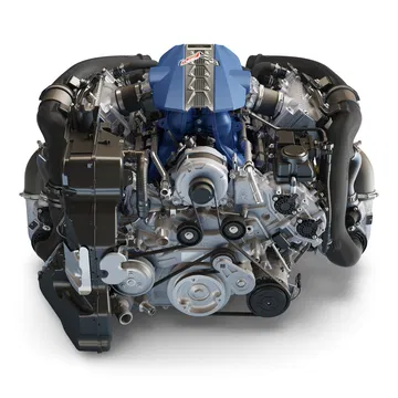 Vista del potente motor V8 del Corvette ZR1 2024, símbolo de desempeño estadounidense.