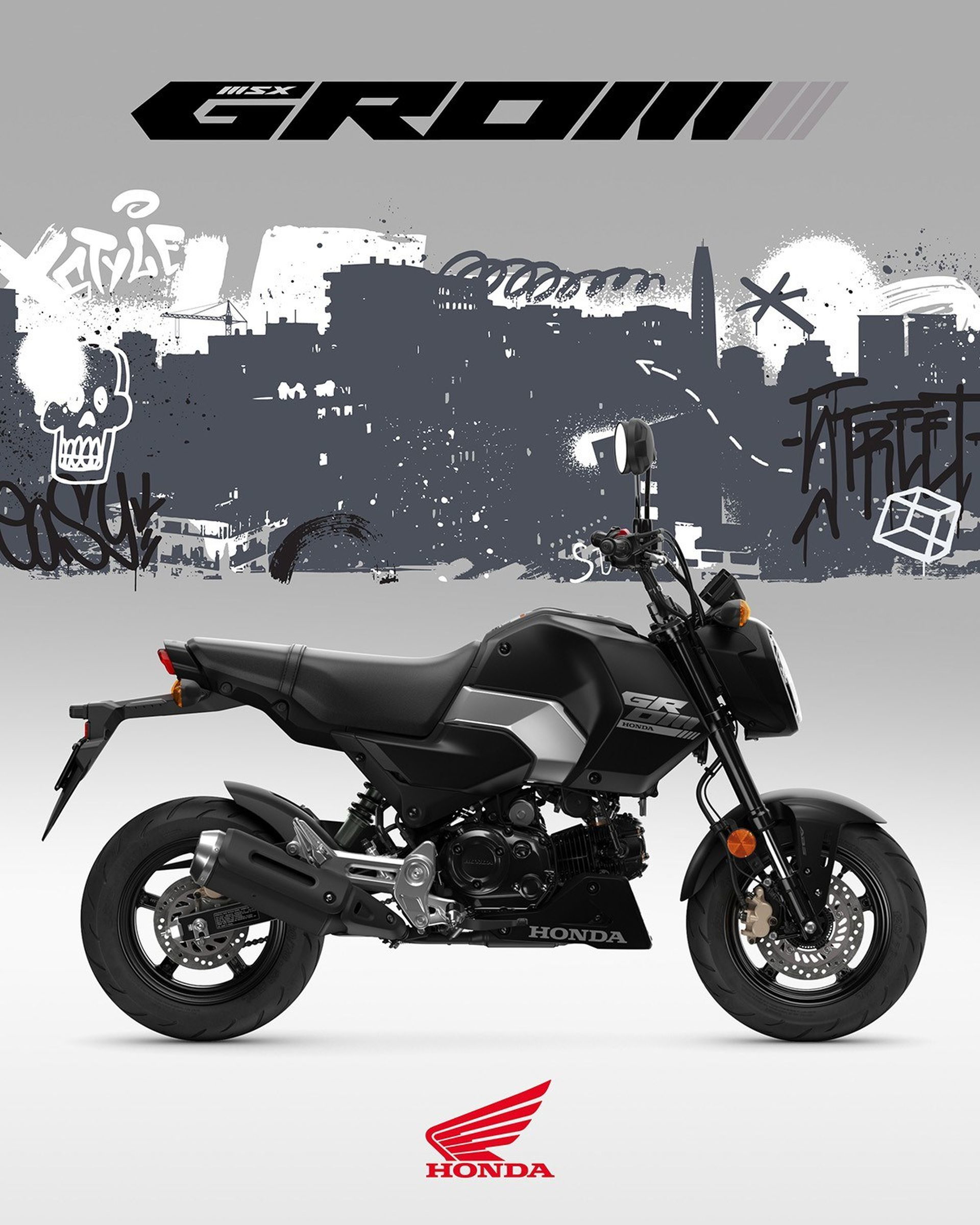 Nueva Honda MSX125 Grom, diseño compacto y eficiente, ideal para la ciudad.