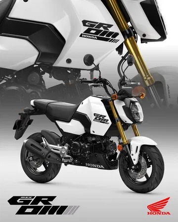 Minimoto Honda MSX125 Grom con un consumo eficiente de 1,5 l/100 km.