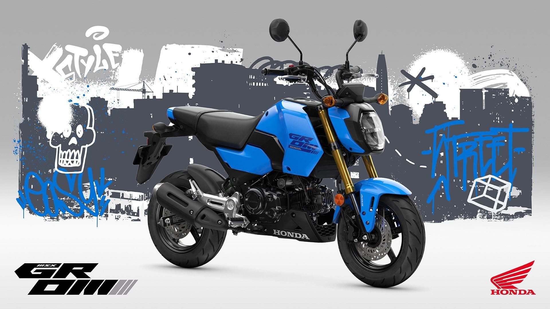 Minimoto Honda MSX125 Grom 2024, diseño compacto y eficiente.