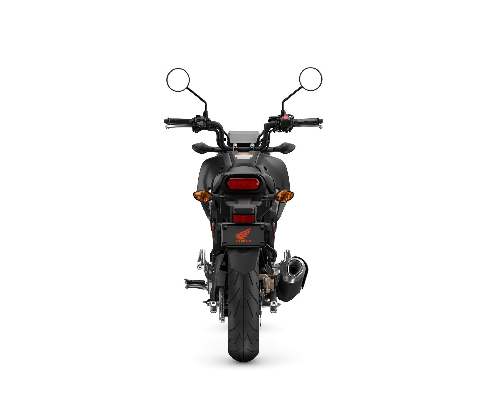Trasera de la Honda MSX125 Grom 2024, compacta y eficiente.