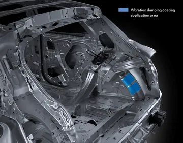 Chasis Lexus LBX Morizo RR en carbono, tecnología vanguardista.