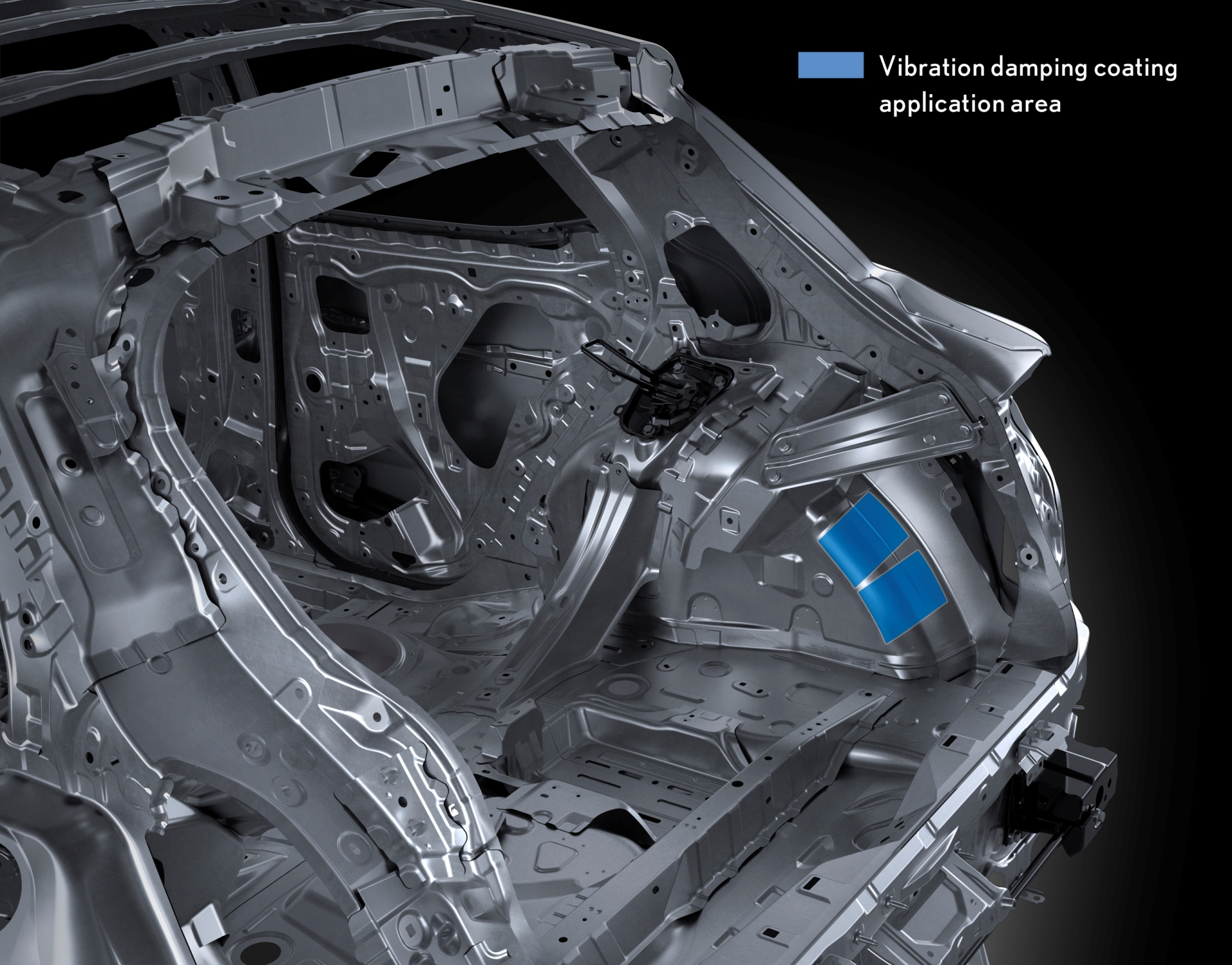 Chasis Lexus LBX Morizo RR en carbono, tecnología vanguardista.