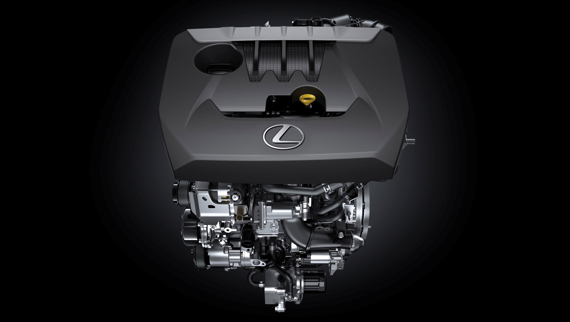 Vista detallada del motor Lexus con 300 CV, potencia y refinamiento.