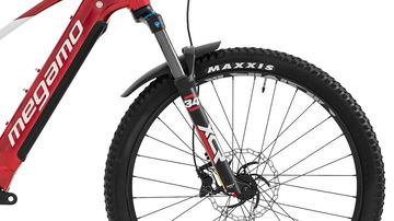 Megamo Crave 40 AL con suspensión delantera y motor Shimano