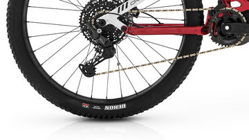 Ebike Megamo con motor Shimano y doble suspensión.