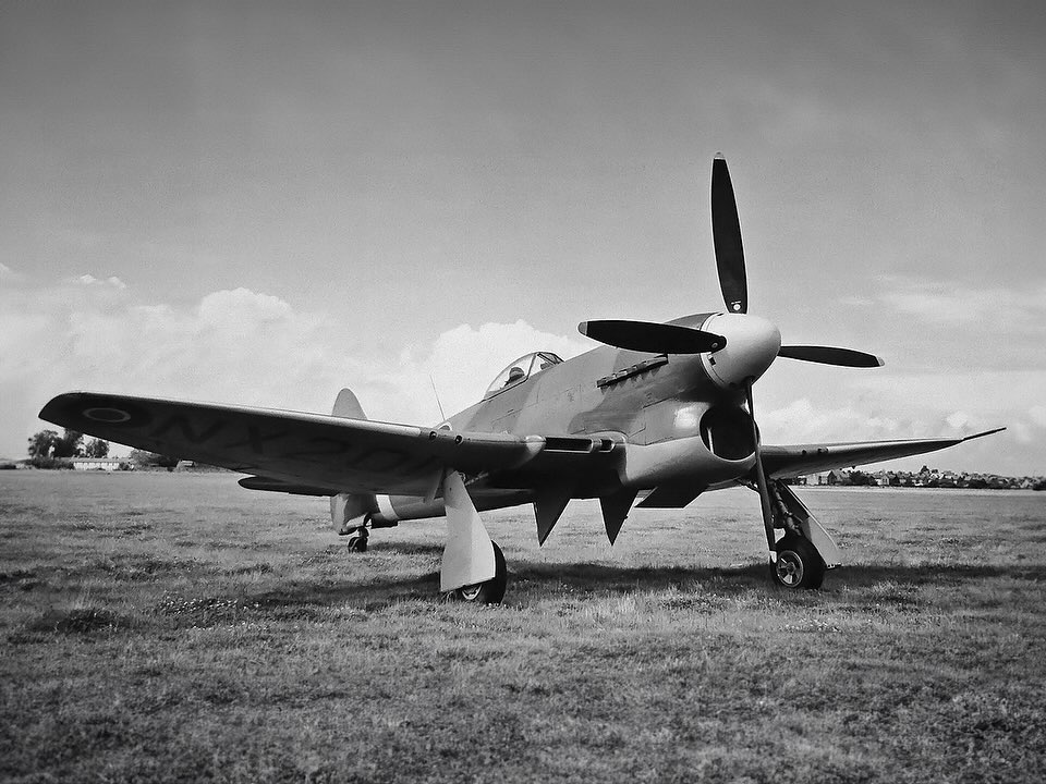 Vista lateral de un Napier Sabre, motor aeronáutico icónico por su potencia y diseño