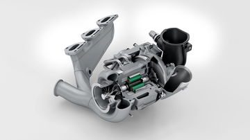 Vista detallada del motor híbrido del Porsche 911 GTS T-Hybrid