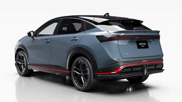 El Ariya de Nismo muestra su línea trasera y lateral con un diseño vanguardista.