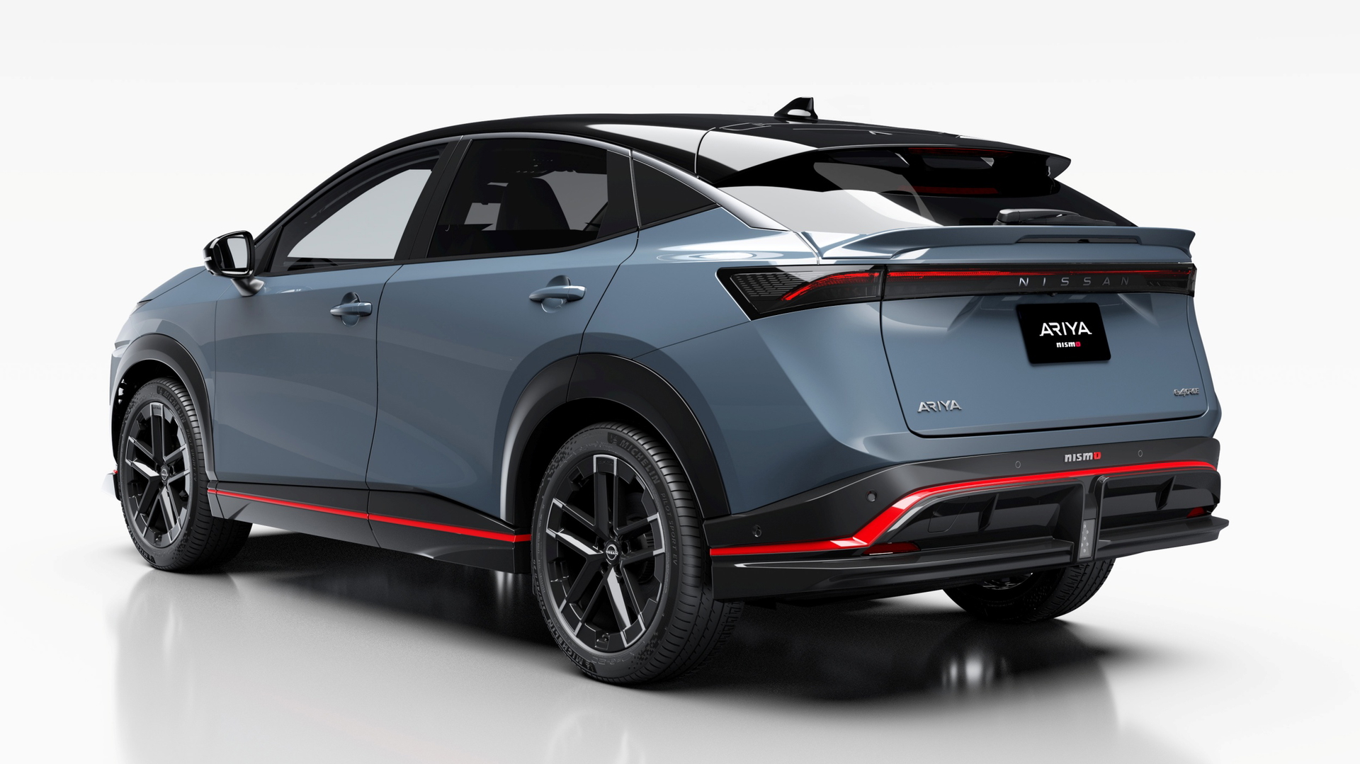 El Ariya de Nismo muestra su línea trasera y lateral con un diseño vanguardista.
