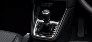 Imagen de la palanca de cambios de alta gama del Lexus LBX Morizo.