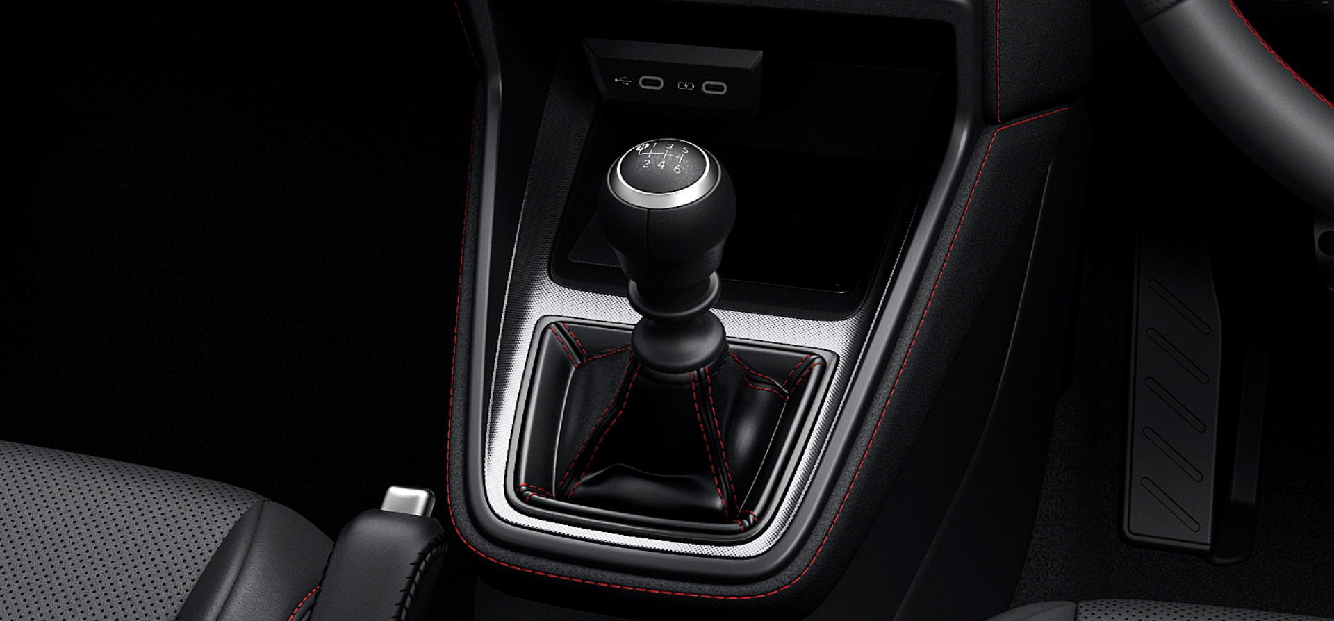 Imagen de la palanca de cambios de alta gama del Lexus LBX Morizo.