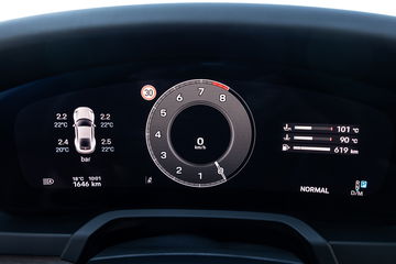 Cuadro de instrumentos digital del Porsche 911 GTS T-Hybrid